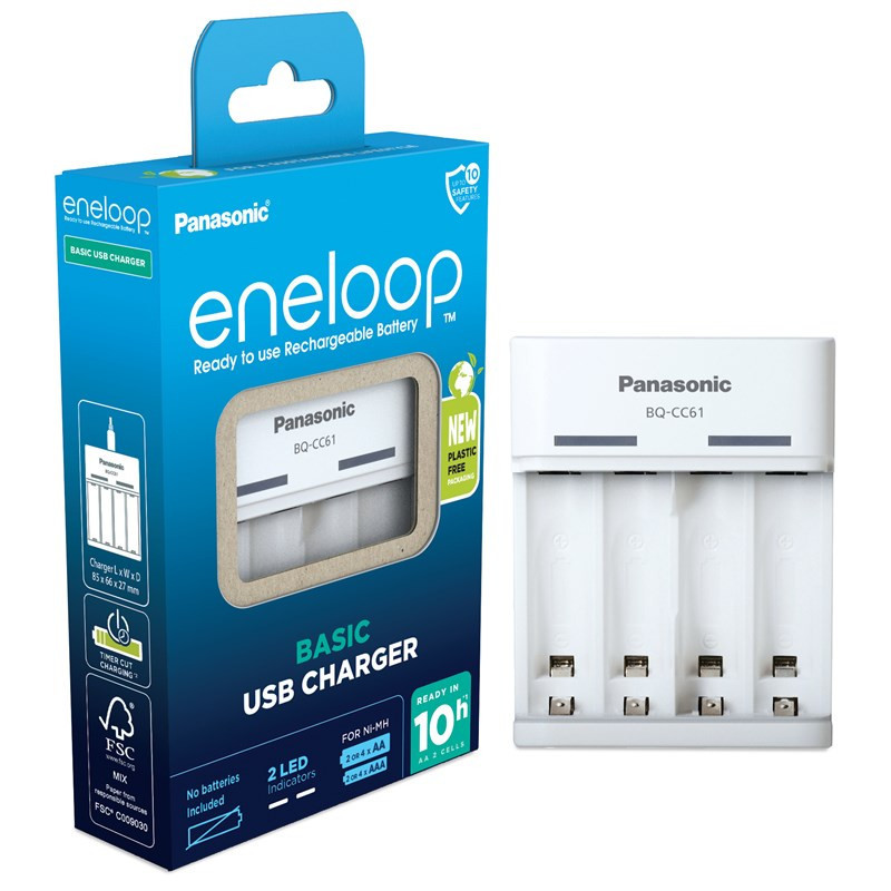 Ładowarka Panasonic Eneloop BQ-CC61 na USB pro AA,AAA