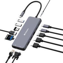 Hub USB Verbatim USB-C Pro Multiport 14 Port