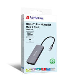 Hub USB Verbatim USB-C Pro Multiport 9 Port