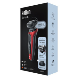 Holicí strojek Braun Series 6 61-R1200s Red