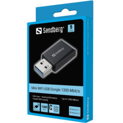 Adapter WiFi Sandberg Mini Wifi Dongle 1300 Mbit/s