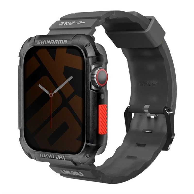 Pasek wymienny Skinarma Shokku + Kurono pouzdro na Apple Watch 45/44 mm