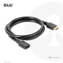 Kabel Club3D HDMI, prodlužovací, High Speed 4K, 1m