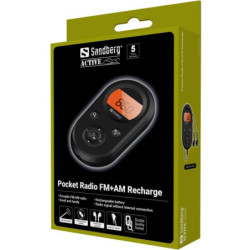 Radio Sandberg Pocket Radio FM+AM Recharge