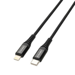 Kabel GoGEN USB-C / Lightning, 1m, opletený