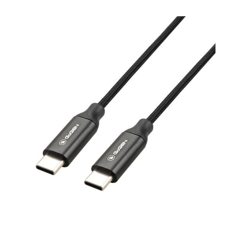 Kabel GoGEN USB-C / USB-C, 1m, opletený, 100W