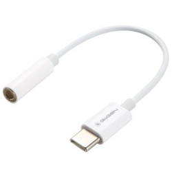 Kabel GoGEN USB-C (M) / 3,5mm jack (F), 0,2m