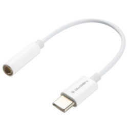 Kabel GoGEN USB-C (M) / 3,5mm jack (F), 0,2m