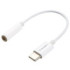 Kabel GoGEN USB-C (M) / 3,5mm jack (F), 0,2m