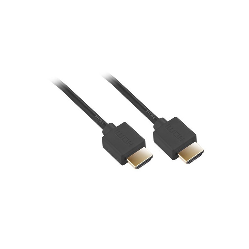 Kabel GoGEN HDMI 1.4 high speed, ethernet, M/M, 1,5 m, złącze pozłacane, czarny