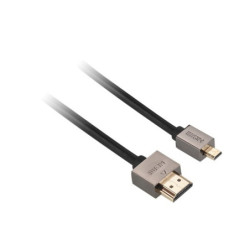 Kabel Gogen HDMI HDMI - MICRO HDMI (D), 1.4 high speed - ethernet, M/M, 1,5 m, złącze pozłacane, czarny