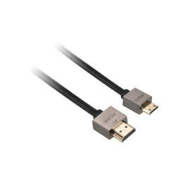 Kabel Gogen HDMI HDMI - MINI HDMI (C), 1.4 high speed - ethernet, M/M, 1,5 m, złącze pozłacane, czarny