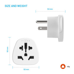 Adapter podróżny FIXED pro UK, US, AUS do USA