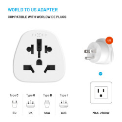 Adapter podróżny FIXED pro UK, US, AUS do USA