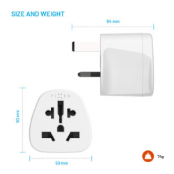 Adapter podróżny FIXED pro UK, US, AUS do UK