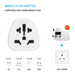 Adapter podróżny FIXED pro UK, US, AUS do UK