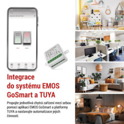 Moduł EMOS GoSmart spínací IP-2104SZ, ZigBee, 2-kanálový