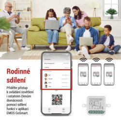 Moduł EMOS GoSmart spínací IP-2104SZ, ZigBee, 2-kanálový