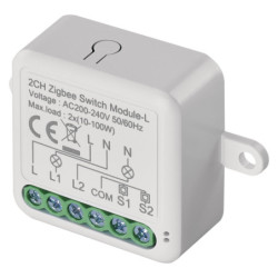 Moduł EMOS GoSmart spínací IP-2104SZ, ZigBee, 2-kanálový