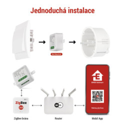 Moduł EMOS GoSmart spínací IP-2103SZ, ZigBee, 1-kanálový