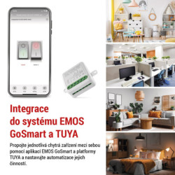 Moduł EMOS GoSmart spínací IP-2102SW, Wi-Fi, 2-kanálový