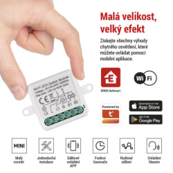 Moduł EMOS GoSmart spínací IP-2102SW, Wi-Fi, 2-kanálový