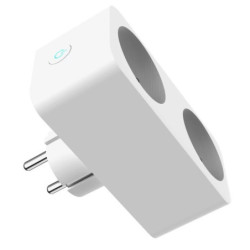 Gniazdko Smart Plug IMMAX NEO SMART 2 zásuvka (FR)/ 16A/ Zigbee/ Google Assistant/ Amazon Alexa/ LIDL/ TUYA