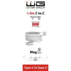 Kabel WG USB-C/USB-C, 3A, 60W, 1m