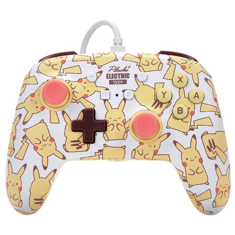 Kontroler PowerA Enhanced Wired pro Nintendo Switch - Pikachu Blush