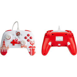 Kontroler PowerA Enhanced Wired pro Nintendo Switch - Mario Red/White