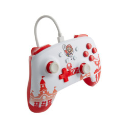 Kontroler PowerA Enhanced Wired pro Nintendo Switch - Mario Red/White