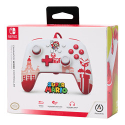 Kontroler PowerA Enhanced Wired pro Nintendo Switch - Mario Red/White