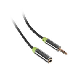 Kabel GoGEN 3,5 mm stereo, przedłużający, 5 m, złącza pozłacane, kolor czarny