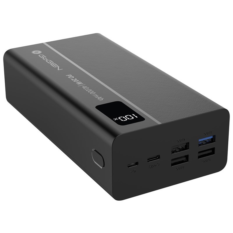 Powerbank GoGEN PB400001 40000 mAh, USB-C PD 20W