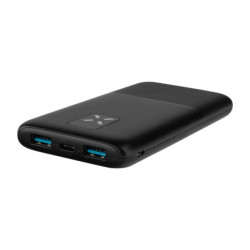 Powerbank FIXED Zen 10 s LCD displejem a výstupem PD 20W, 10 000 mAh - černá