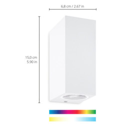 Kinkiet WiZ Up and Down Wall Spotlight 2x5W, RGB