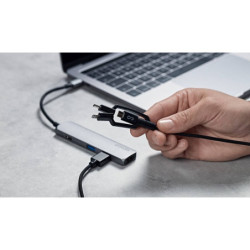 Kabel Epico 3v1 USB/USB-C, Lightning, Micro USB, 1,2m